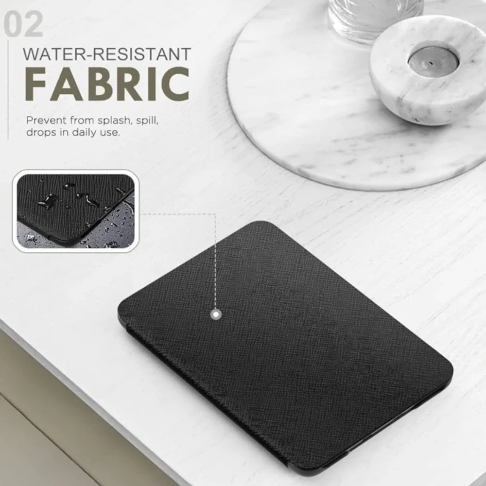 MoKo Black Slim Folio Case for Kindle 11th Gen 2024 2022 6